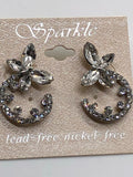 Sparkle Earrings Women’s Rhinestone Stud Earrings