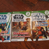 Star Wars The Clone Wars Children’s Book Lot of 3, Beginning To Read Alone Children’s Book Level 2