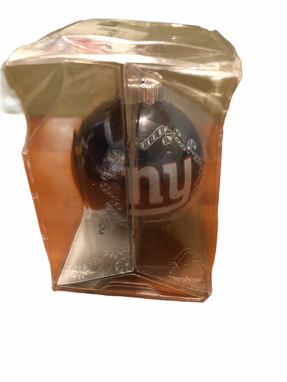 NFL New York Giants Glass Ball Christmas Ornament