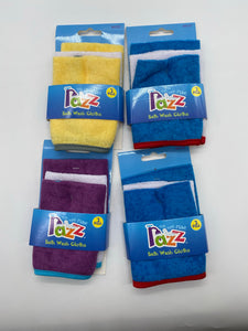 Baby Bath Wash Cloths Razz Tub Time Fun 3 Pack Lot Of 4