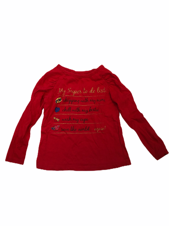 Epic Threads Girls Size 2T Red Shirt