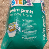 Gentle Steps Swim Pants Diapers for Boys & Girls Size S (16-26 Lbs) Small 12 Ct