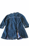 Carter’s Baby Girl’s Denim Dress Size 18m Blue Long Sleeves Button Down Dress