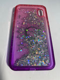 Soga Samsung S7 Active Glitter Case with Ring Stand Moving Liquid Holographic Glitter Phone Case