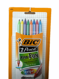 BIC #2 Pencil Xtra Fun Stripes, Cased Pencil, 8/Pack 1 Pack NWT