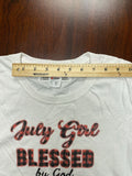 Fruit of the Loom Women’s Size S T-Shirt July Birthday