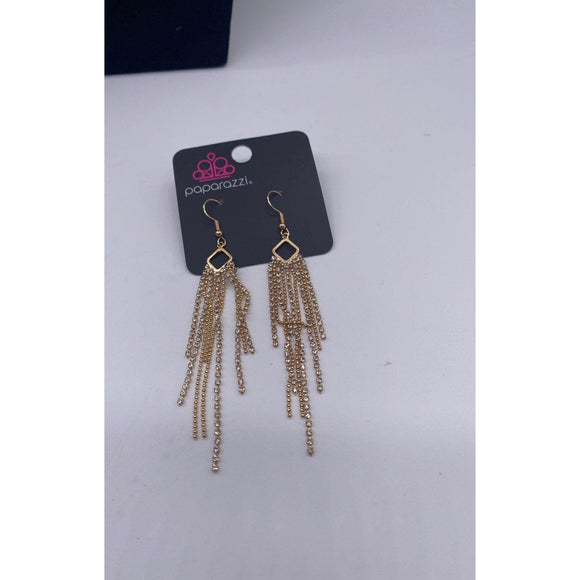 Singing in The Reign-Gold Earrings - Item 152