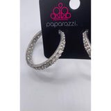 Glitzy By Association-White Earrings - item 46