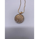 Tree Of Life CZ Necklaces Pendant for Women Rhinestone Round Necklace Gold Plated